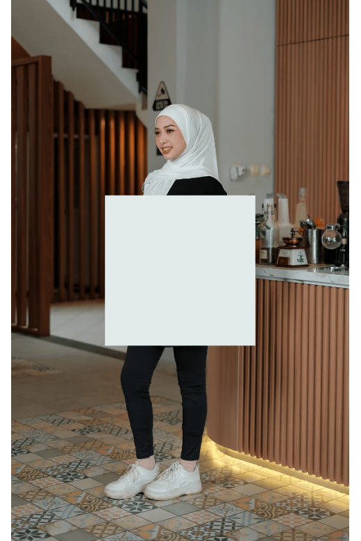 Segitiga Instan Oval Kania White